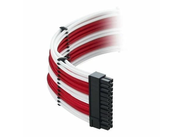 CableMod Classic ModMesh C-Series RMi & RMx Cable Kit - Strømkabelsett - hvit, rød