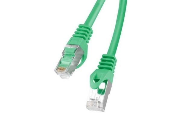 Lanberg - Koblingskabel - RJ-45 (hann) til RJ-45 (hann) - foliebelagt uskjermet tvinnet kabelpar (F/UTP) - CAT 6 - formstøpt, uten hindringer, fler...