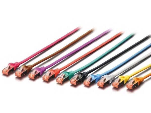 DIGITUS - Kablage - RJ-45 (hann) til RJ-45 (hann) - 7 m - SFTP - CAT 6 - halogenfri - svart