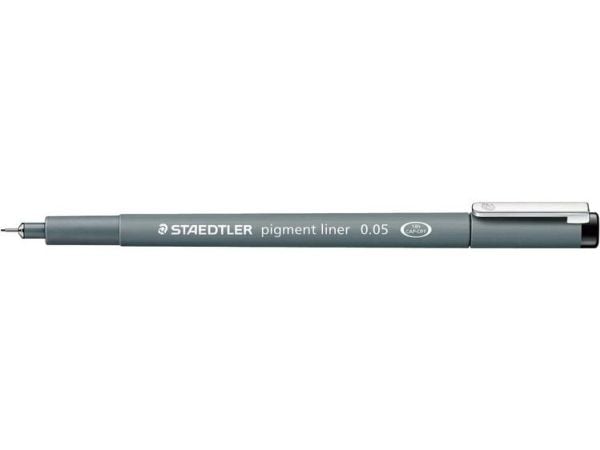 STAEDTLER pigmenttimuste 308 - Fineliner - musta - pigmenttimuste - 0,05 mm