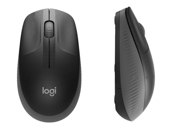 Logitech M190 - Mus - optisk - 3 knapper - trådløs - trådløs modtager (USB) - brunsort