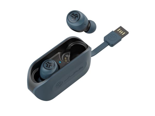 JLab Audio Go Air - True wireless-hodetelefoner med mikrofon - i øret - Bluetooth - svart, marineblå