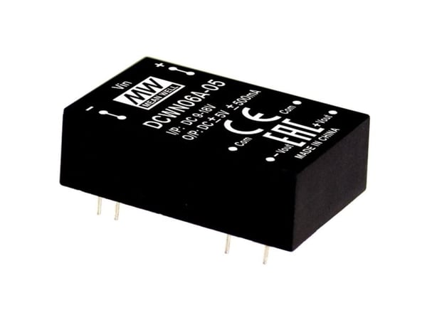 MEAN WELL DCWN06B-05, 20,3 mm, 31,8 mm, 10,8 mm, 12,5 g, 6 W, 18 - 36 V