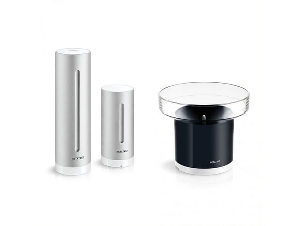 Netatmo NBU-NWS-NRG-EU Rain Pack - Værstasjon - trådløs - grå aluminium