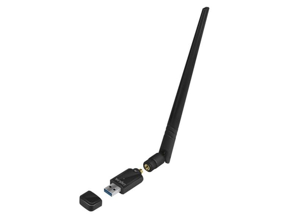 LogiLink WL0246, Trådløs, USB, WLAN, 876 Mbit/s, Sort
