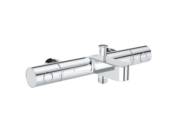 GROHE Grohtherm 800 Cosmopolitan, Krom, Vegg, Roterende ventiler, Dobbel, 1/2, 43 °C