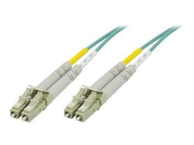 DELTACO - Nettverkskabel - LC multimodus (hann) til LC multimodus (hann) - 3 m - 3 m - fiberoptisk - 50 / 125 mikroner - OM3