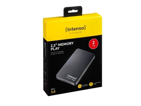 Intenso harddisk 2TB USB 3.0 6,35 cm 2,5'''' svart - harddisk - 2,5\", 2000 GB, 2,5", 5400 rpm, sortering