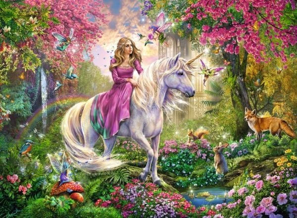 Ravensburger Unicorn, 100 styck, Fantasi, 6 År