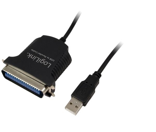 LogiLink AU0003C, Svart, USB A, Centronics 36, 1,5 m