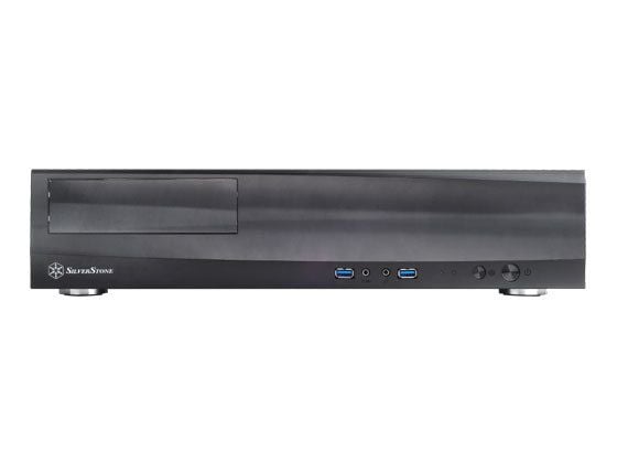 Silverstone ML03, HTPC, PC, Sort, micro ATX, Mini-ATX, Mini-ITX, Alumiini, Muovi, SECC, 440 mm