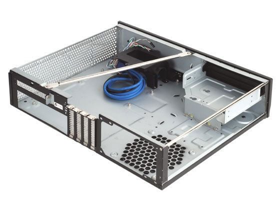 Silverstone ML03, HTPC, PC, Sort, micro ATX, Mini-ATX, Mini-ITX, Alumiini, Muovi, SECC, 440 mm