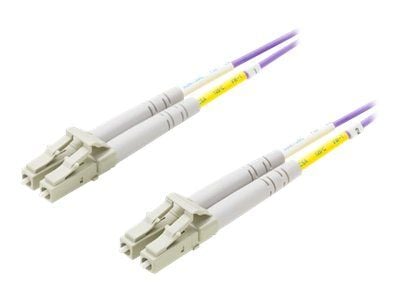 DELTACO - Nettverkskabel - LC multimodus (hann) til LC multimodus (hann) - 15 m - 15 m - fiberoptisk - 50 / 125 mikroner - OM4