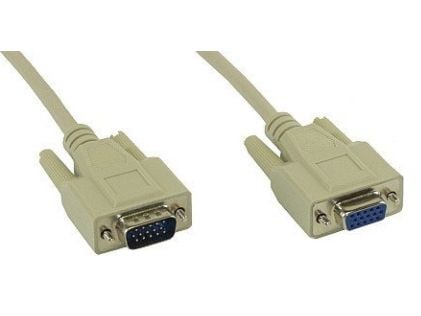 InLine 17737, 1 m, VGA (D-Sub), VGA (D-Sub), Beige, uros/naarasliitin InLine 17737, 1 m, VGA (D-Sub), VGA (D-Sub), Beige, uros/naarasliitin