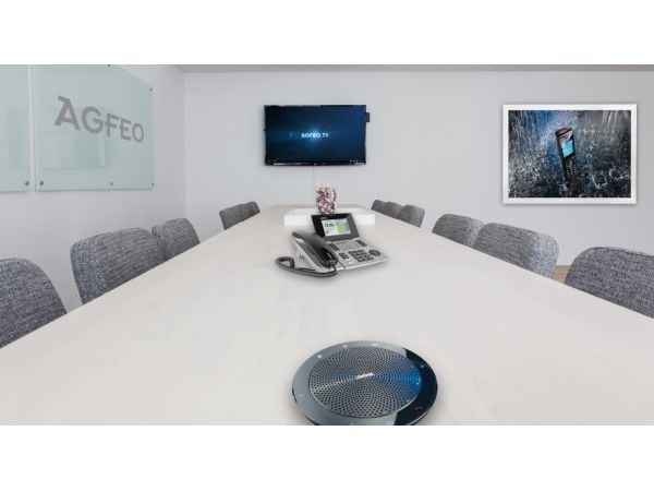AGFEO ST 56, IP-telefon, Sølv, Kablet håndsett, 5000 oppføringer, LCD, Blå