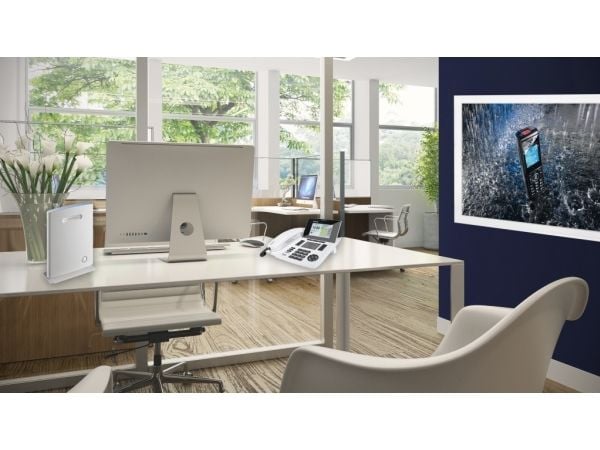 AGFEO ST 56 IP, IP-telefon, Hvit, Kablet håndsett, 5000 oppføringer, 235 mm, 210 mm