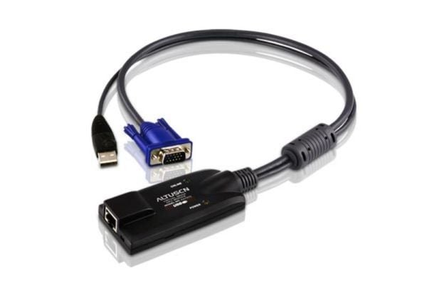 ATEN KA7570 USB KVM Adapter Cable - Tastatur / video / musekabel (KVM) - RJ-45 (hunn) til USB, HD-15 (VGA) (hann) - for ALTUSEN KH1508A, KH1516A, K...