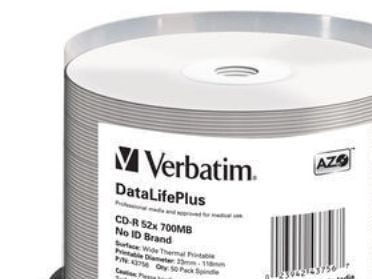 Verbatim DataLifePlus Professional - 50 x CD-R - 700 MB 52x - bred termoskriveoverflate - spindel