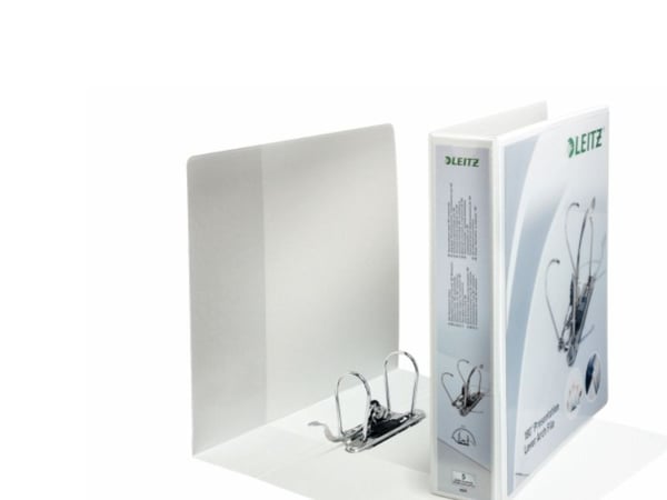 Leitz 180° - Hevarmbuefil for presentasjoner - bokryggbredde: 80 mm - for A4 Maxi - kapasitet: 600 ark - hvit