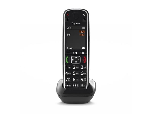 Gigaset E720HX - Trådløst ekstra håndsett med anrops-ID - ECO DECT\GAP\CAT-iq - SIP, RTP - svart