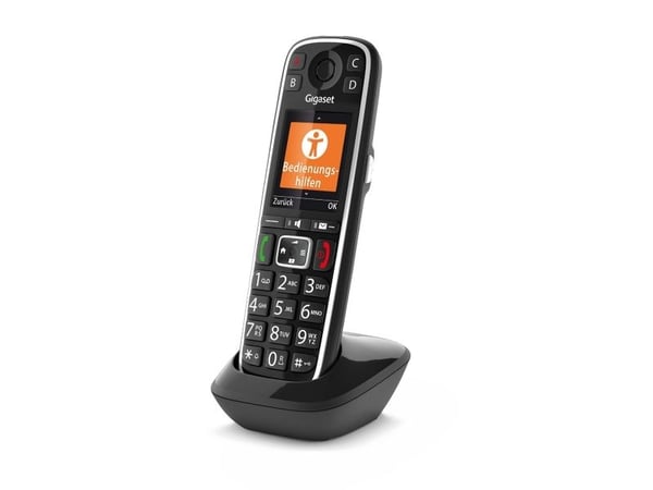 Gigaset E720HX - Trådløst ekstra håndsett med anrops-ID - ECO DECT\GAP\CAT-iq - SIP, RTP - svart