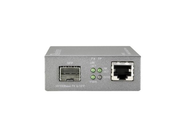 LevelOne Web Smart Series FVS-3800 - Fibermediekonverterare - 100Mb LAN - 10Base-T, 100Base-TX, 100Base-X - RJ-45 / SFP (mini-GBIC)