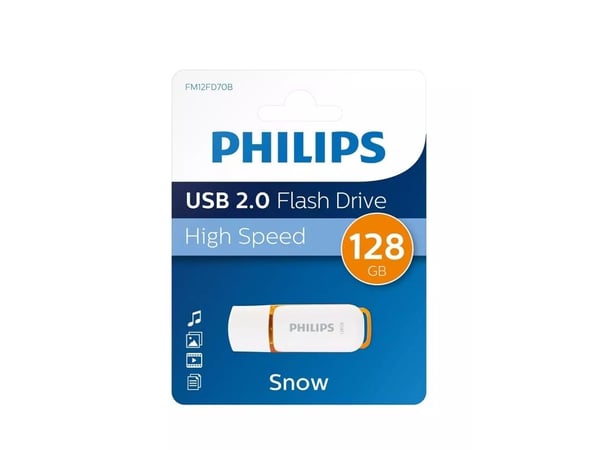 Philips FM12FD70B Snow edition 2.0 - USB-flashstasjon - 32 GB - USB 2.0 - snøhvitt