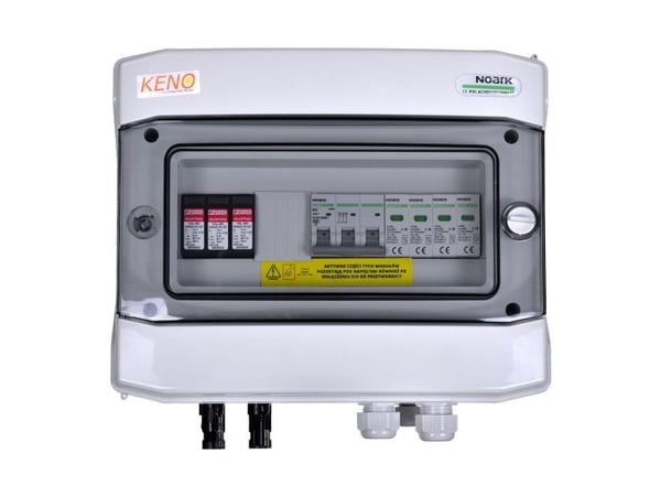 Keno kopplingsbox med överspänningsskydd DC+AC 1000V typ 2, 1x PV-sträng, 1x MPPT (SH-75 DC/AC)