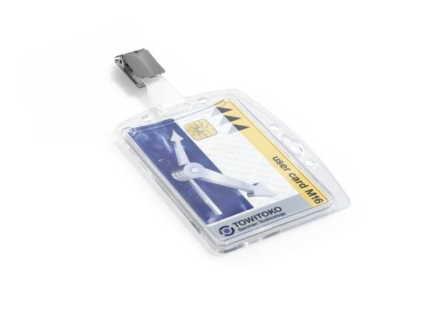 DURABLE Hartbox Clip Oper/Sicherheitsausw. 54x85mm 25 pakke