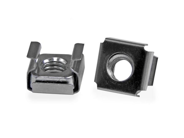 StarTech.com 50 Pkg M6 Cage Nuts for Server Rack Cabinet - Telinemutterit (50 kpl) - CABCAGENUTS6 - Telinemutterit (50 kpl) - P/N: RACK-18U-20-WALL...