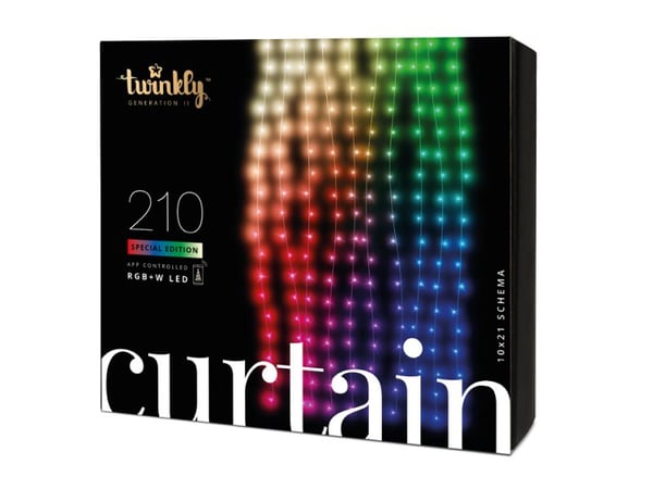 Twinkly Curtain Special Edition 210 LEDs RGBW - 1x2,1 meter/210 lys