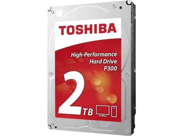 Toshiba P300 Desktop PC - Hårddisk - 2 TB - inbyggd - 3.5" - SATA 6Gb/s - 5400 rpm - buffert: 128 MB