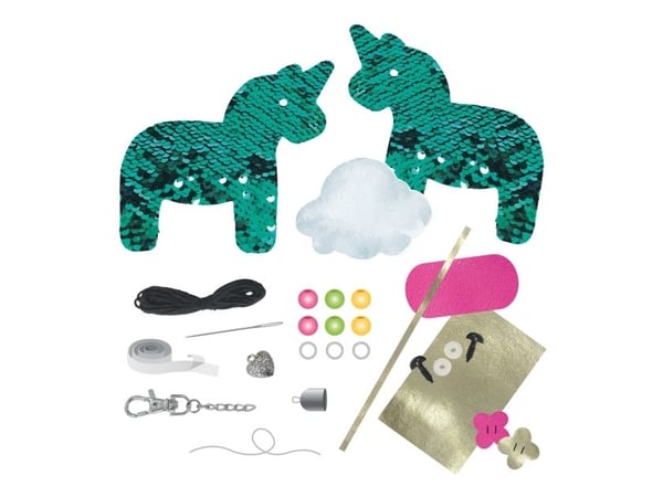 Lena Sequin Charm Unicorn, Children''s craft kit, 8 år, Flerfarget