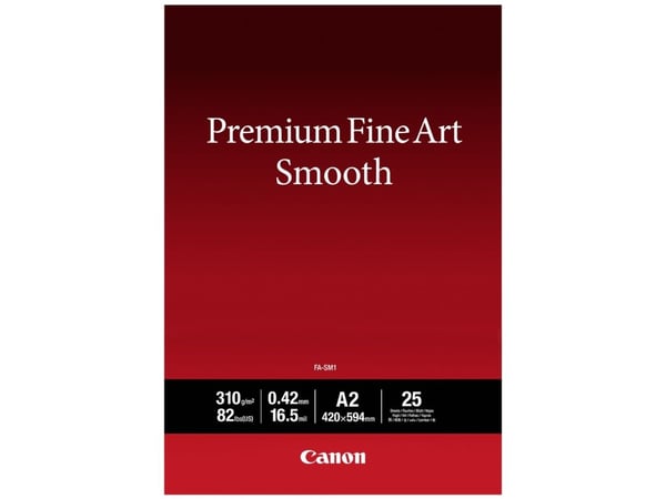 Canon Premium FA-RG1 - Bomull - ru - 21,5 mille - A2 (420 x 594 mm) - 320 g/m² - 25 ark kunstpapir - for imagePROGRAF PRO-1000