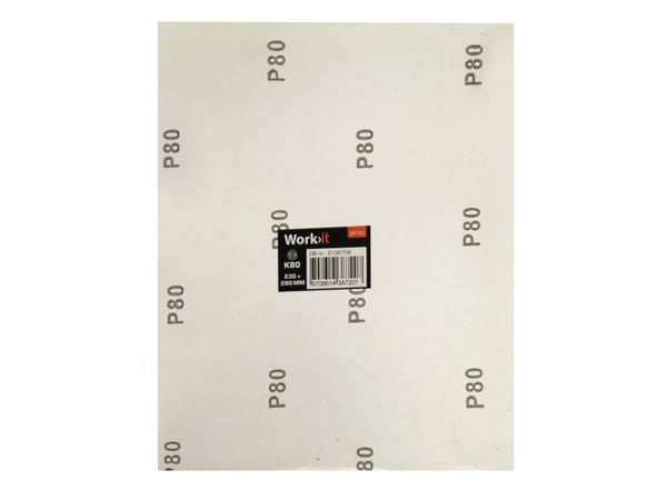Work>it® sandpapir 230×280 mm K80