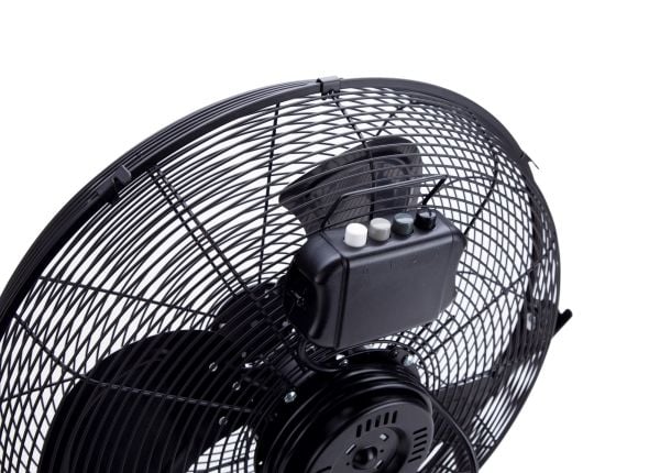 JATA VC3000, Kotitaloustuuletin lavoilla, Musta, Lattia, 62 dB, 50 cm, 10600 m³/h