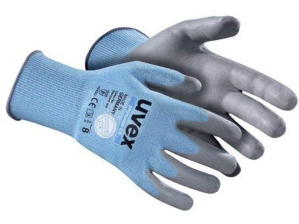 Uvex 6008107, Blå, Grå, Voksen, Voksen, Unisex, 1 stk, Elastin, Polyamid, Str 7