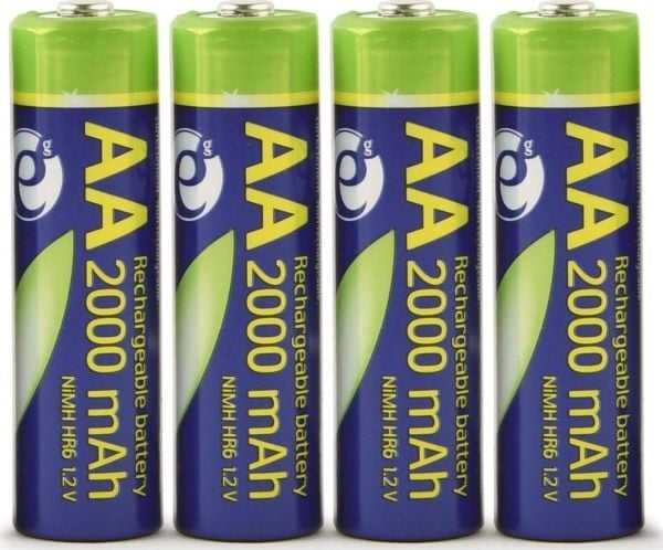 Gembird - Batteri - ladbar 4 x AA-type - Alkalisk - 2000 mAh