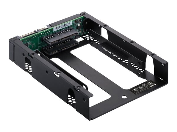 QNAP QDA-A2AR - Intern RAID-brønn - 3.5" to 2 x 2.5" - RAID JBOD, 0, 1 - SATA 6Gb/s