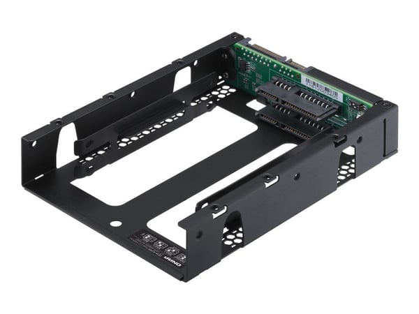 QNAP QDA-A2AR - Intern RAID-brønn - 3.5" to 2 x 2.5" - RAID JBOD, 0, 1 - SATA 6Gb/s
