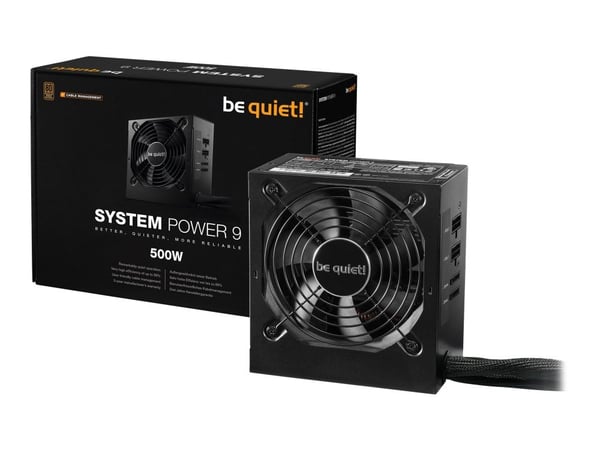 ole hiljaa! Järjestelmän teho 9 500 W CM - Virtalähde (sisäinen) - ATX12V 2,51 - 80 PLUS Pronssi - AC 200-240 V - 500 Watt - aktiivinen PFC - Eurooppa