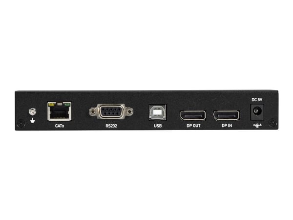 Black Box KVX Series KVM Extender over CATx - 4K, Single-Head, DisplayPort, USB 2.0 Hub, Serial, Audio, Local Video - Sender og mottaker - KVM / ly...