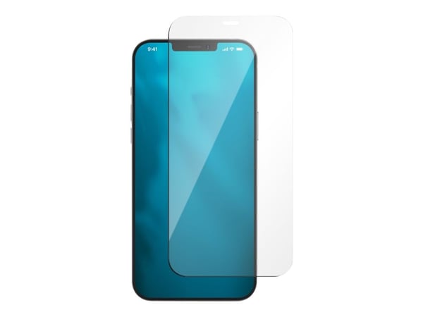 DELTACO SCRN-20IP61a - Skjermbeskyttelse for mobiltelefon - 2.5D - glass - 6.1" - for Apple iPhone 12, 12 Pro