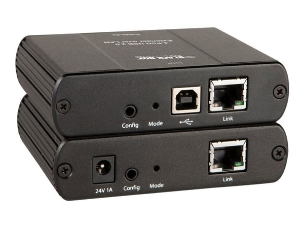 Black Box IC408A-R2, Verkkolähetin, 100 m, 480 Mbit/s, 10,100,1000 Mbit/s, 10/100/1000Base-T(X), Musta