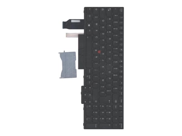 Lenovo - Erstatningstastatur for bærbar PC - med Trackpoint, UltraNav - bakbelysning - Fransk - svart - for ThinkPad E580; L580; P52