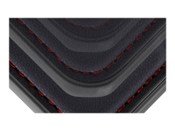 ITSKINS HYBRID // FOLIO - Lommebok for mobiltelefon - helnarvet lær - svart, rød - for Apple iPhone XR