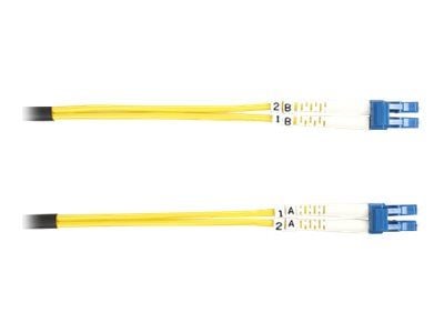 Black Box - Koblingskabel - LC-enkeltmodus (hann) til LC-enkeltmodus (hann) - 10 m - fiberoptisk - dupleks - 9 / 125 micron - OS2 - halogenfri - gul
