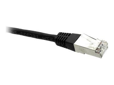 Black Box GigaTrue - Koblingskabel - RJ-45 (hann) til RJ-45 (hann) - 0.5 m - SFTP - CAT 6 - halogenfri, formstøpt, flertrådet - svart
