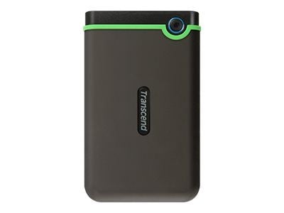 Transcend StoreJet 25M3 - Hårddisk - 1 TB - extern (portabel) - 2.5" - USB 3.1 Gen 1 - 256 bitars AES - järngrå