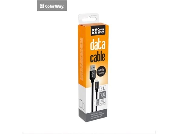 Colorway CW-CBUL004-BK, 1 m, Lightning, USB A, Naaras, Uros, Musta